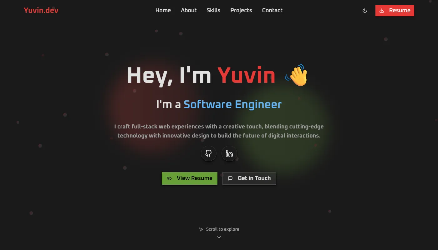 Yuvin Raja's portfolio