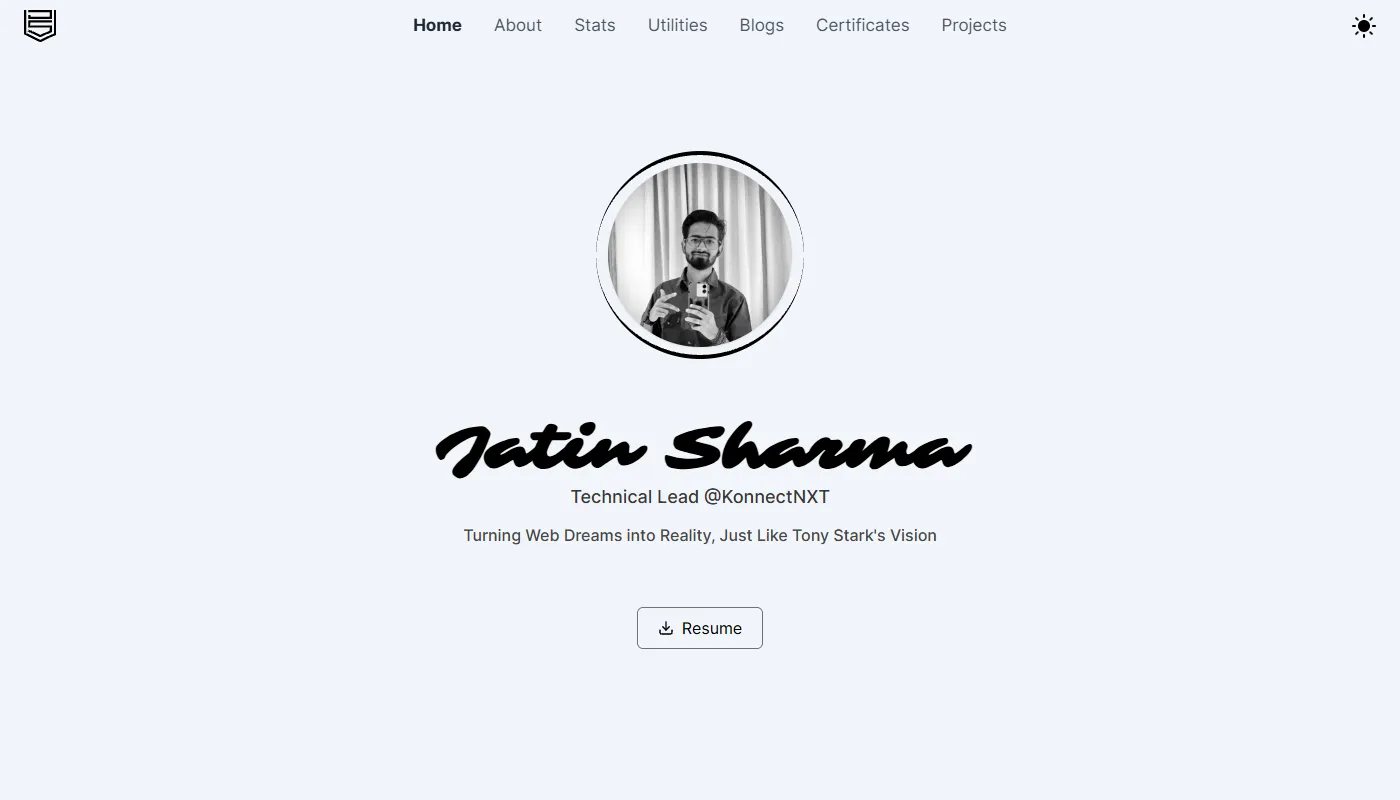 Jatin Sharma's portfolio