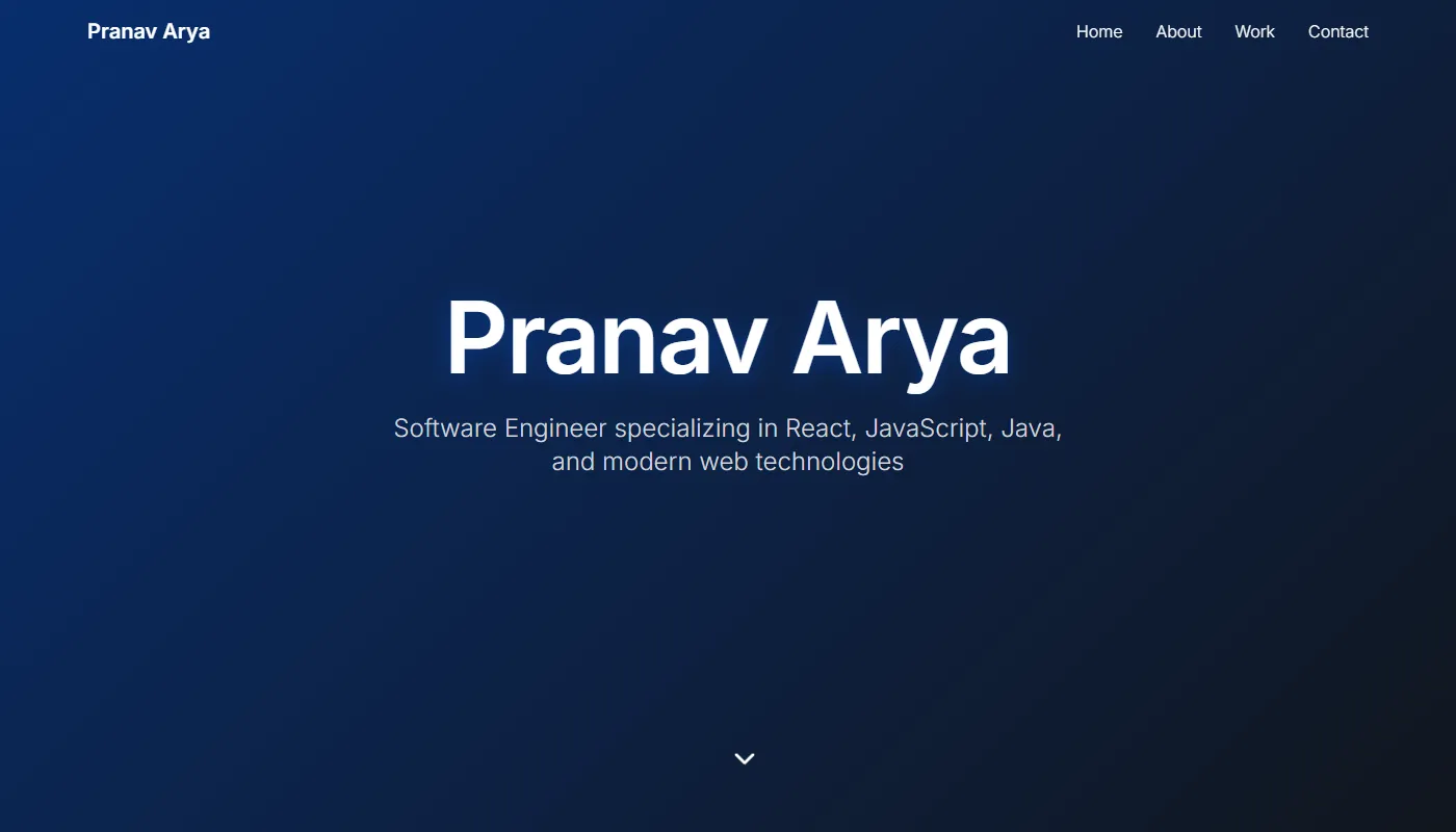 Pranav Arya's portfolio