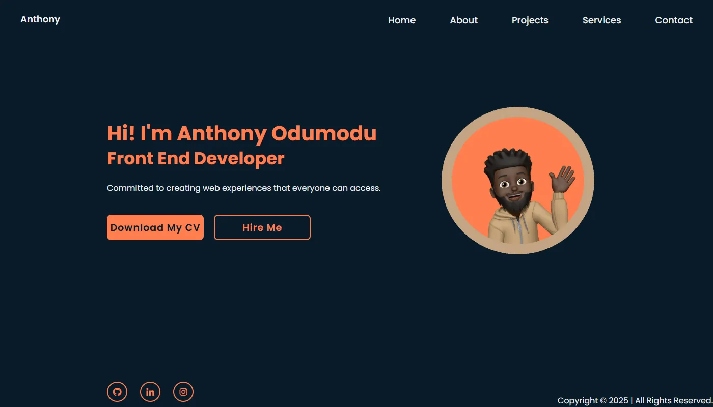 Anthony Odumodu's portfolio