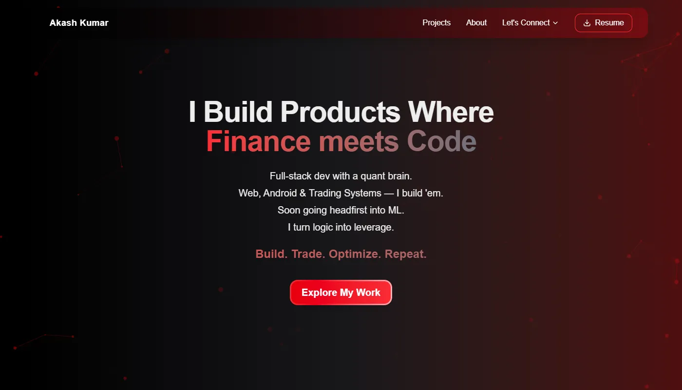 Akash Kumar's portfolio