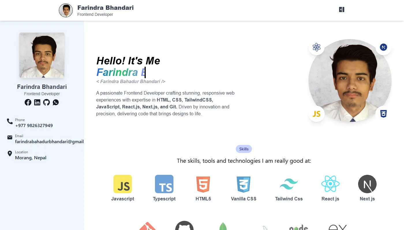 Farindra Bhandari's portfolio