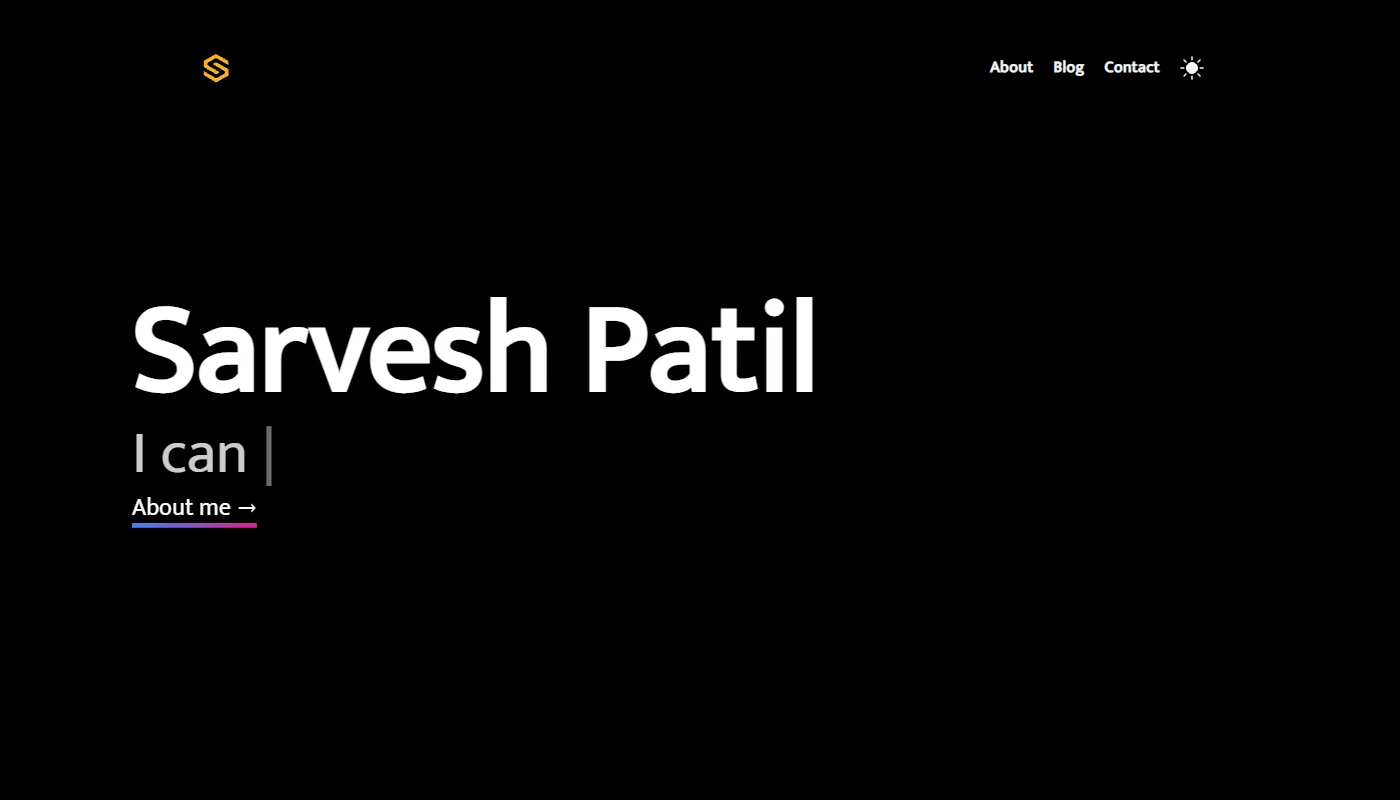 Sarvesh Patil's portfolio