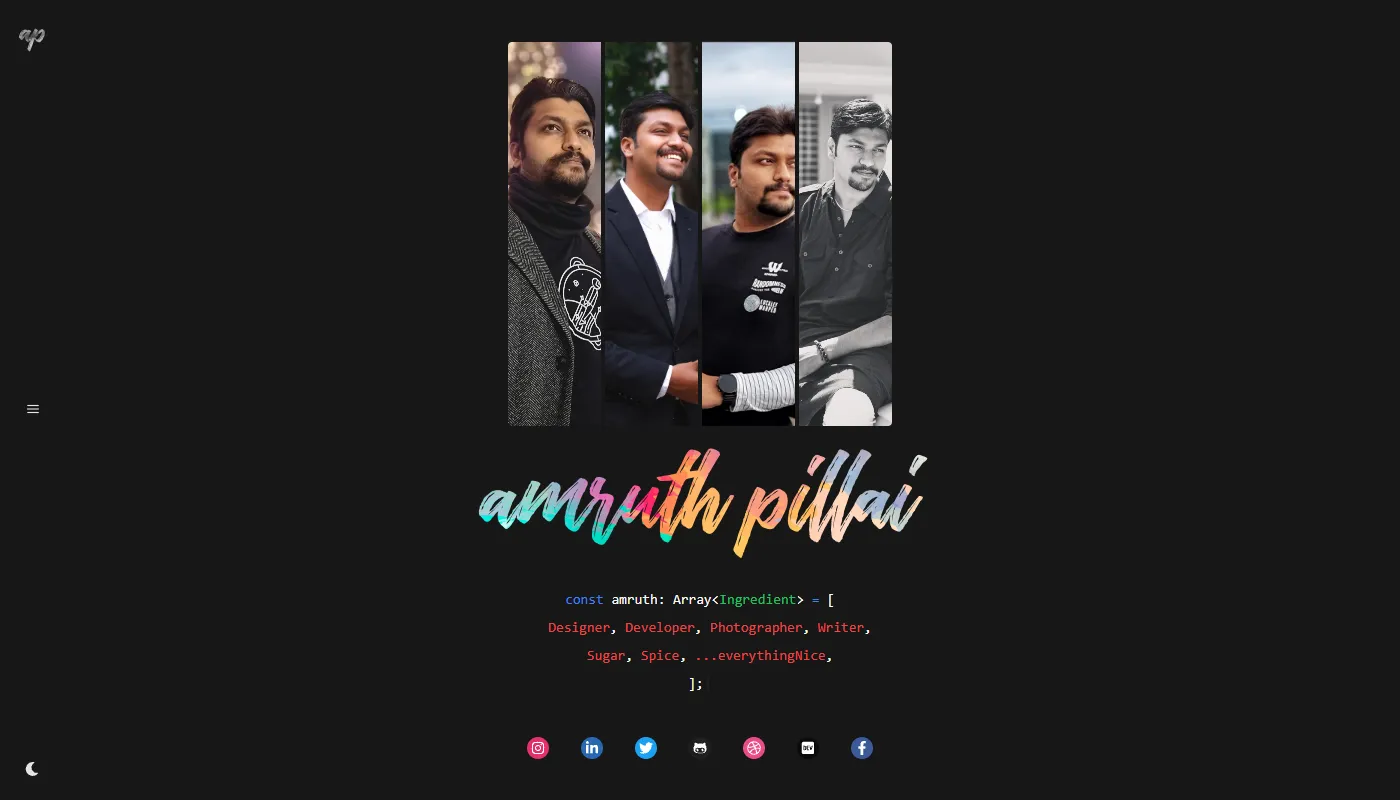 Amruth Pillai's portfolio