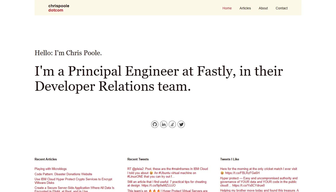 Chris Poole's portfolio