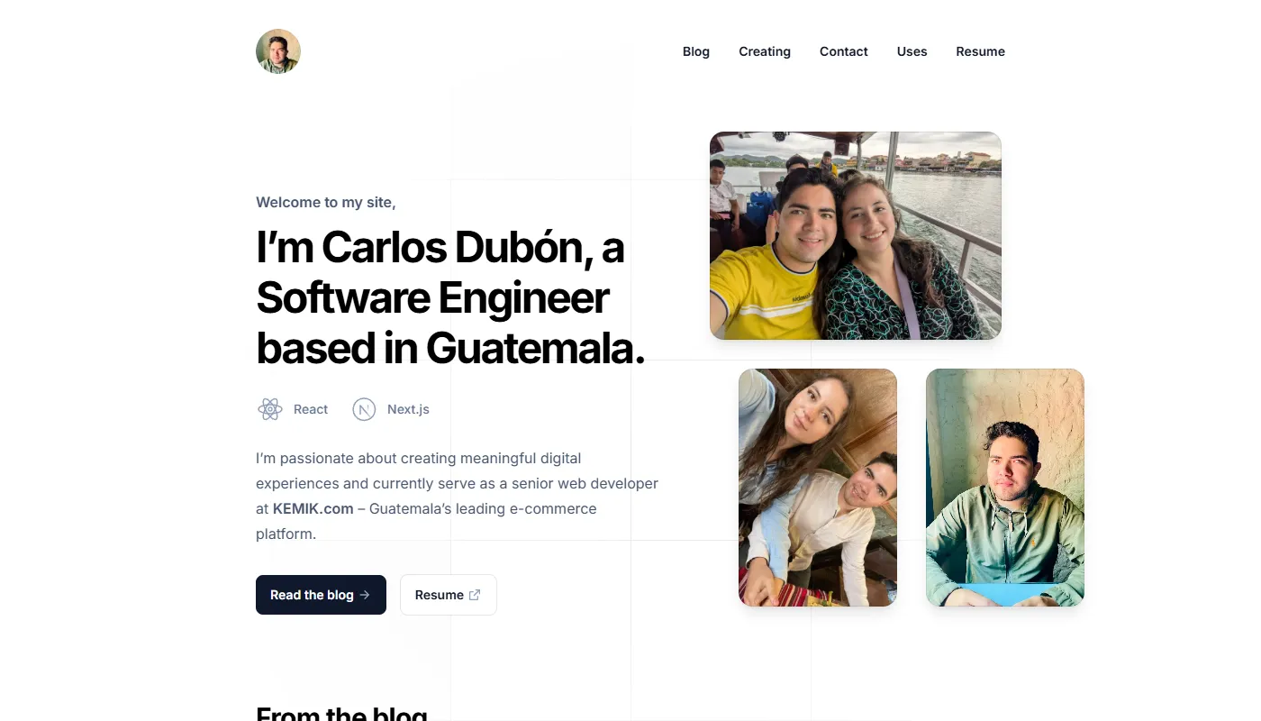Carlos Dubón's portfolio