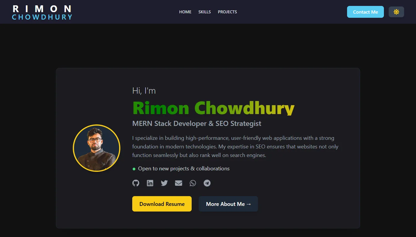 Rimon Chowdhury's portfolio