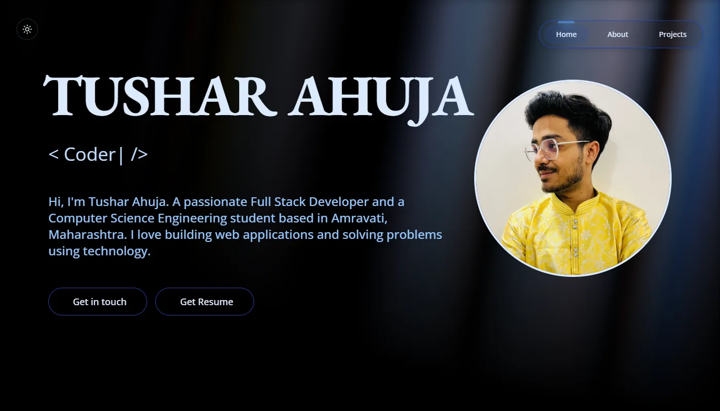 Tushar Ahuja's portfolio