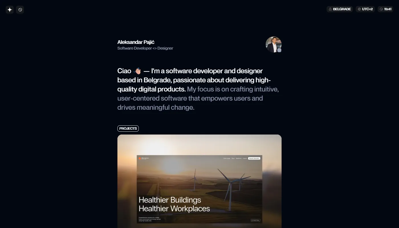 Aleksandar Pajić's portfolio