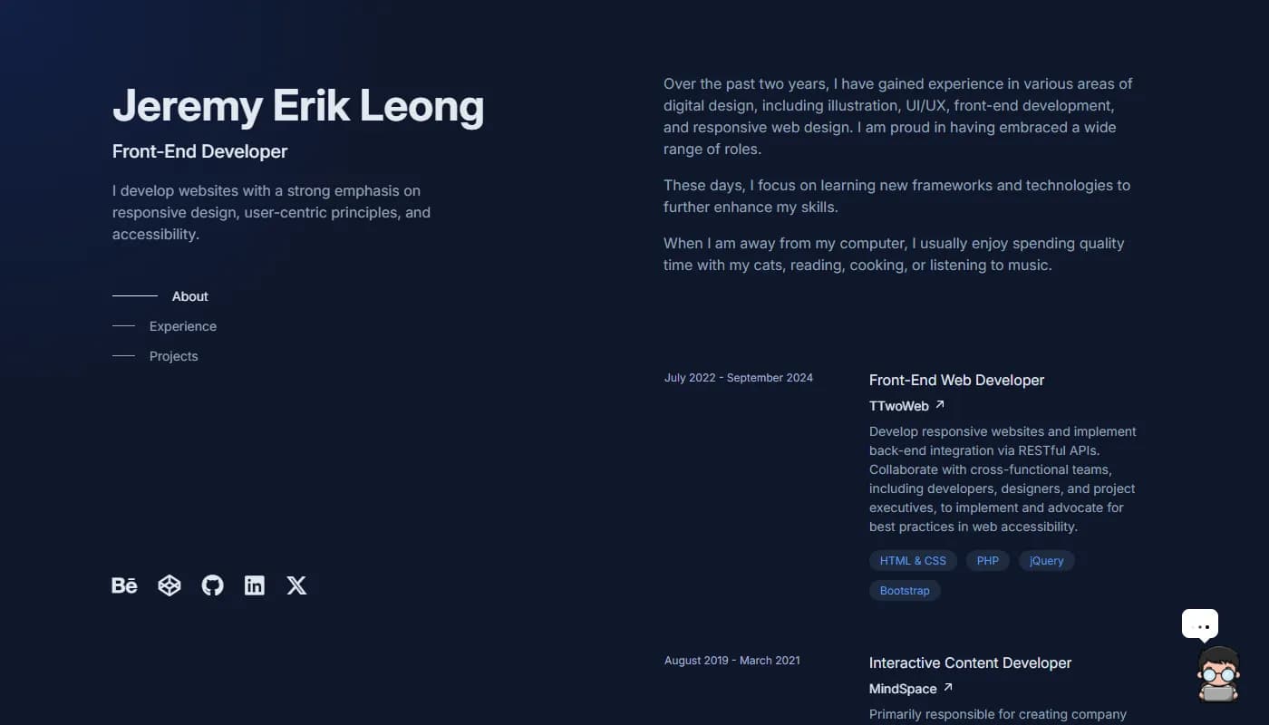 Jeremy Erik Leong's portfolio