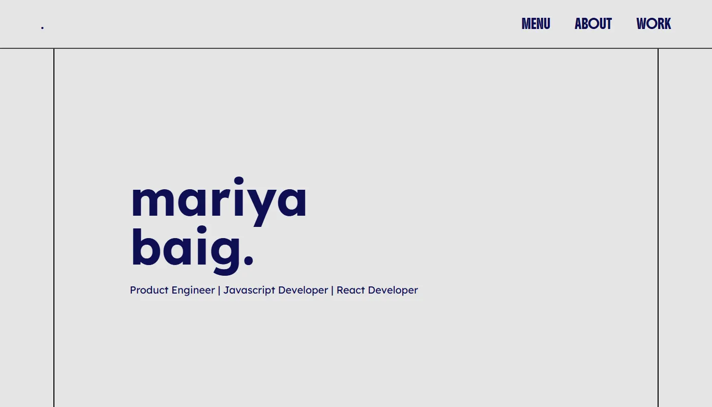 Mariya Baig's portfolio