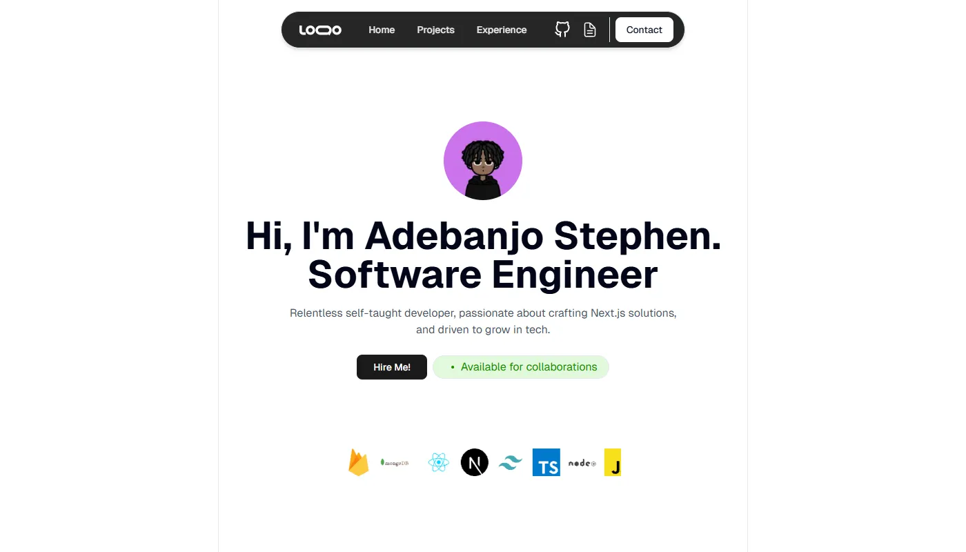 Adebanjo Stephen's portfolio