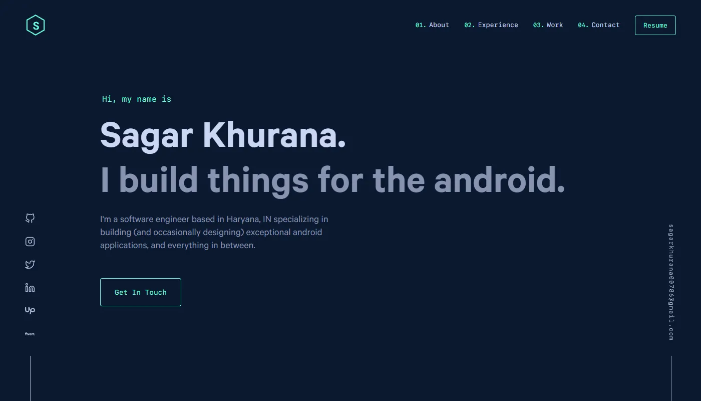 Sagar Khurana's portfolio