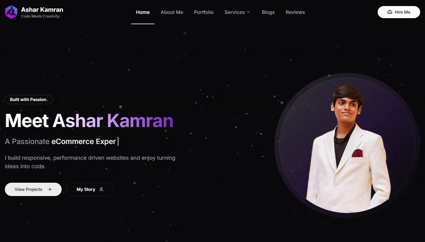 Ashar Kamran's portfolio